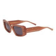 Valentino V-Cinque Sunglasses in Powder Pink Gray, Unisex