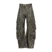 Golden Goose Wide Trousers Brown, Dam