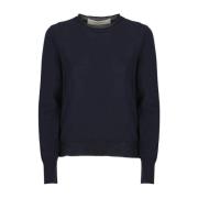 Golden Goose Round-neck Knitwear Blue, Dam