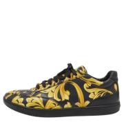 Versace Pre-owned Pre-owned Laeder sneakers Yellow, Dam