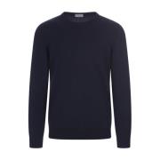 Fedeli Round-neck Knitwear Blue, Herr