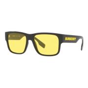 Burberry Black/Yellow Sunglasses Knight BE 4362 Multicolor, Herr