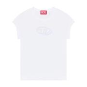 Diesel T-Shirt med utskärning White, Dam