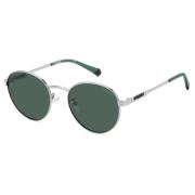 Polaroid Ruthenium/Green Sunglasses Multicolor, Unisex