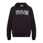 Versace Jeans Couture Bomullshoodie Black, Herr