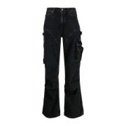 Agolde Flared Jeans Black, Dam