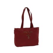 Prada Vintage Pre-owned Nylon prada-vskor Red, Dam