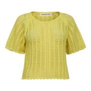 Designers Remix Round-neck Knitwear Yellow, Dam