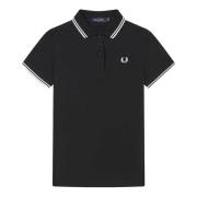 Fred Perry Polo Shirts Black, Dam