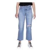 Levi's Wide Trousers Blue, Dam