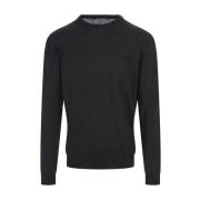 Fedeli Round-neck Knitwear Gray, Herr