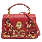 Dolce & Gabbana Pre-owned Pre-owned Laeder handvskor Red, Dam