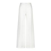 Liviana Conti Wide Trousers White, Dam
