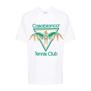 Casablanca Tennis Club T-shirt White, Herr