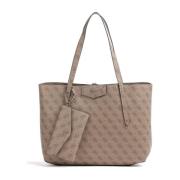 Guess Konvertibel Eco Brenton Toteväska Beige, Dam