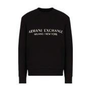 Armani Exchange Svarta Tröjor Black, Herr
