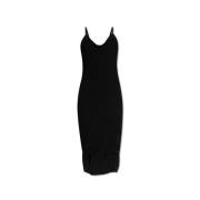 Jil Sander Tweed slip klänning Black, Dam