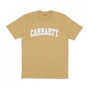 Carhartt Wip Bourbon/White University Tee Streetwear Beige, Herr