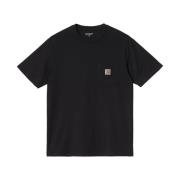 Carhartt Wip Fick T-Shirt, 100% Bomull, Normal Passform Black, Herr