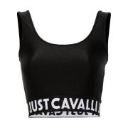 Just Cavalli Sleeveless Tops Black, Dam