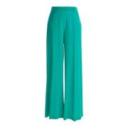 Forte Forte Wide Trousers Green, Dam