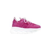 Versace Pre-owned Pre-owned Tyg sneakers Pink, Dam