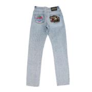 Gucci Vintage Pre-owned Bomull jeans Blue, Dam