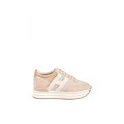 Hogan Damsneakers Beige, Dam