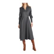 Crida Milano Midi Dresses Gray, Dam