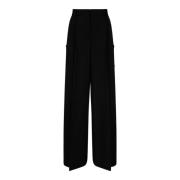 Max Mara Wide Trousers Black, Dam