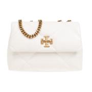 Tory Burch Liten axelväska med diamanter White, Dam