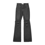 Coperni Wide Jeans Gray, Dam