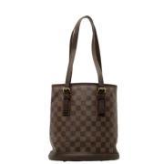 Louis Vuitton Vintage Pre-owned Canvas axelremsvskor Brown, Dam