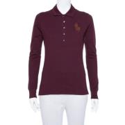 Ralph Lauren Pre-owned Pre-owned Stickat toppar Red, Dam