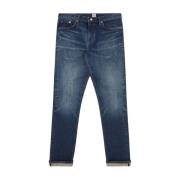 Edwin Slim Tapered Kaihara Stretch Jeans Blue, Herr