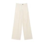 Nine In The Morning Wide Trousers White, Dam