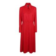 Crida Milano Shirt Dresses Red, Dam