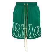 Rhude Casual Shorts Green, Herr