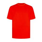 Kiton Orange Bomull Crew Neck T-shirt Orange, Herr