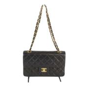 Chanel Vintage Pre-owned Laeder axelremsvskor Black, Dam