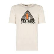 Diesel Klassisk Rund Hals T-shirt Beige, Herr