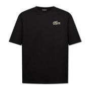 Lacoste T-shirt med logotyp Black, Herr