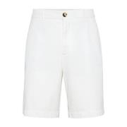 Brunello Cucinelli Casual Shorts White, Herr