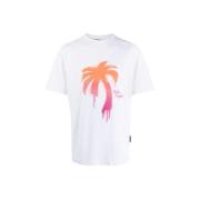 Palm Angels Klassisk T-shirt White, Herr