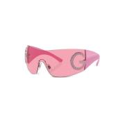Dolce & Gabbana Rosa Solglasögon med Originaltillbehör Pink, Dam