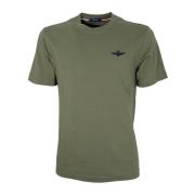 Aeronautica Militare Grön Bomull Jersey T-shirt Ts2065 Green, Herr