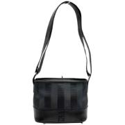 Fendi Vintage Pre-owned Canvas axelremsvskor Black, Dam