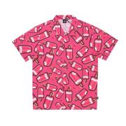 Dolly Noire Short Sleeve Shirts Red, Herr