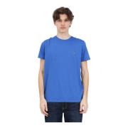 Lacoste Blå Logo Patch T-shirt Blue, Herr
