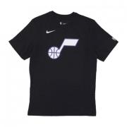 Nike NBA City Edition Logo Tee Black, Herr